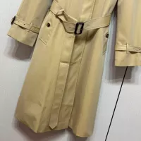$192.00 USD Burberry Trench Coat Long Sleeved For Women #1371109