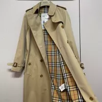 $160.00 USD Burberry Trench Coat Long Sleeved For Women #1371204