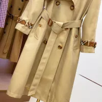 $170.00 USD Burberry Trench Coat Long Sleeved For Women #1371205