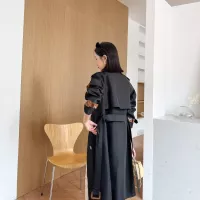 $170.00 USD Burberry Trench Coat Long Sleeved For Women #1371206