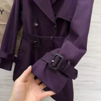$162.00 USD Burberry Trench Coat Long Sleeved For Women #1371330