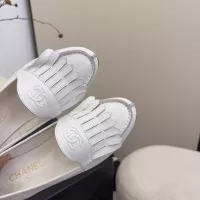 $112.00 USD Chanel Leather Shoes For Women #1371943