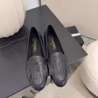 $112.00 USD Chanel Leather Shoes For Women #1371946