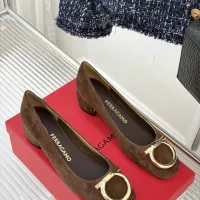 $112.00 USD Salvatore Ferragamo High-Heeled Shoes For Women #1371971