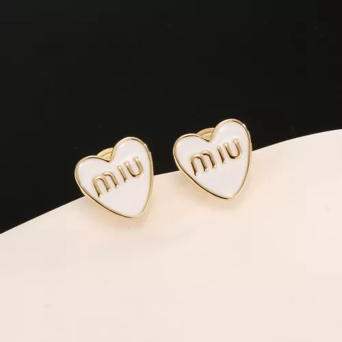 MIU MIU Earrings For Women #1373160 $25.00 USD, Wholesale Replica MIU MIU Earrings