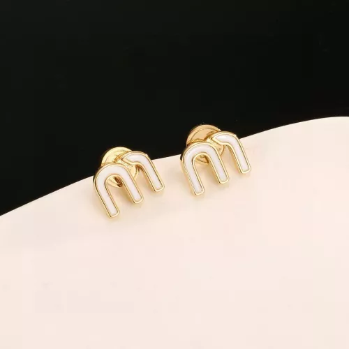 MIU MIU Earrings For Women #1373162 $25.00 USD, Wholesale Replica MIU MIU Earrings