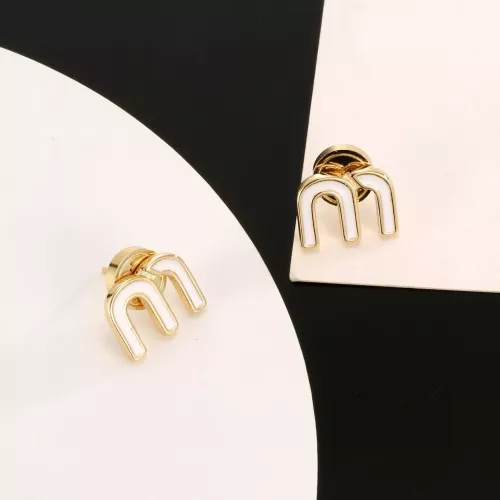 Replica MIU MIU Earrings For Women #1373162 $25.00 USD for Wholesale