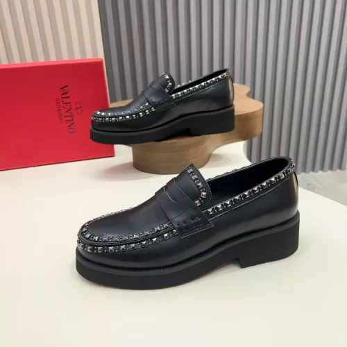 Replica Valentino Leather Shoes For Men #1373218 $128.00 USD for Wholesale
