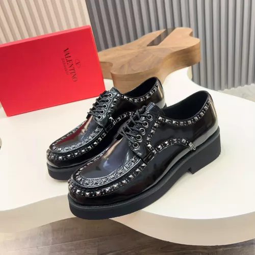 Valentino Leather Shoes For Men #1373220 $128.00 USD, Wholesale Replica Valentino Leather Shoes