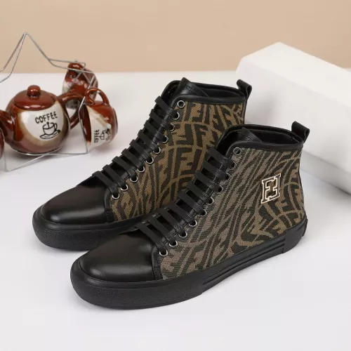 Replica Fendi High Tops Casual Shoes For Men #1373356 $76.00 USD for Wholesale