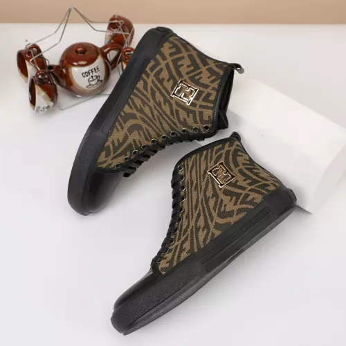 Replica Fendi High Tops Casual Shoes For Men #1373356 $76.00 USD for Wholesale