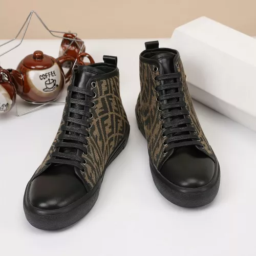 Replica Fendi High Tops Casual Shoes For Men #1373356 $76.00 USD for Wholesale