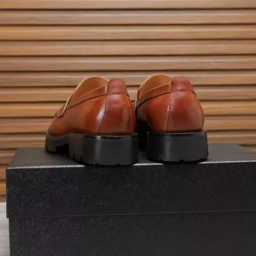 Replica Prada Leather Shoes For Men #1373402 $100.00 USD for Wholesale