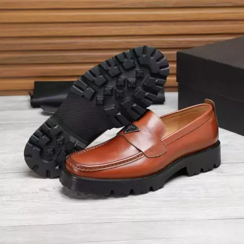 Replica Prada Leather Shoes For Men #1373402 $100.00 USD for Wholesale