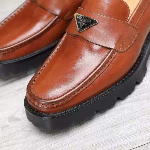 Replica Prada Leather Shoes For Men #1373402 $100.00 USD for Wholesale