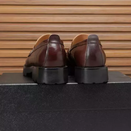 Replica Prada Leather Shoes For Men #1373403 $100.00 USD for Wholesale