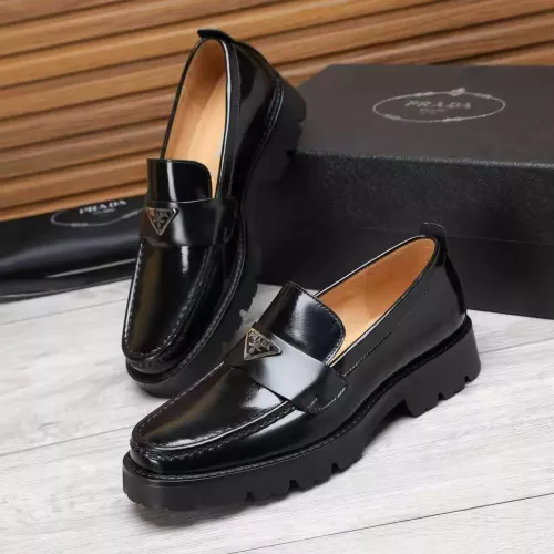Prada Leather Shoes For Men #1373404 $100.00 USD, Wholesale Replica Prada Leather Shoes
