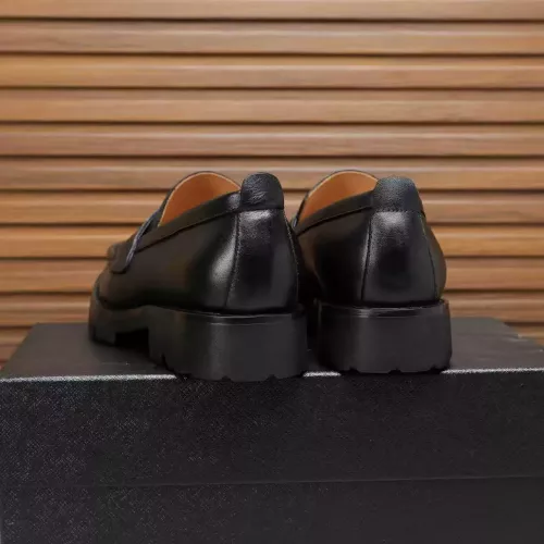 Replica Prada Leather Shoes For Men #1373405 $100.00 USD for Wholesale