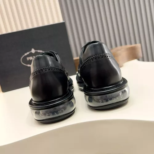 Replica Prada Leather Shoes For Men #1373440 $155.00 USD for Wholesale