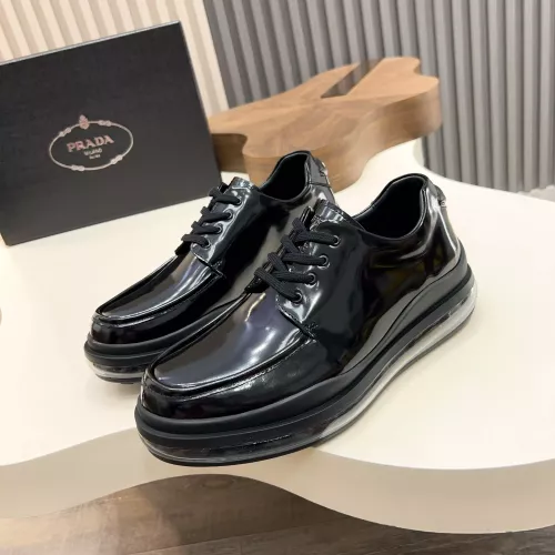 Prada Leather Shoes For Men #1373442 $155.00 USD, Wholesale Replica Prada Leather Shoes