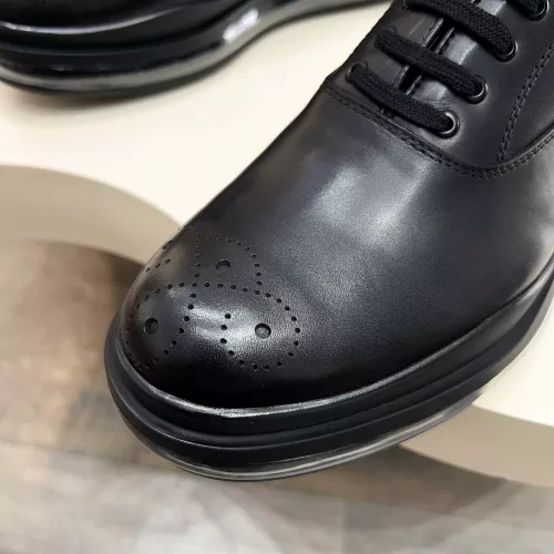 Replica Prada Leather Shoes For Men #1373443 $155.00 USD for Wholesale