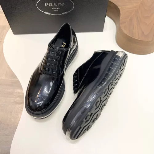 Replica Prada Leather Shoes For Men #1373444 $155.00 USD for Wholesale