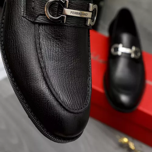 Replica Salvatore Ferragamo Leather Shoes For Men #1373478 $100.00 USD for Wholesale