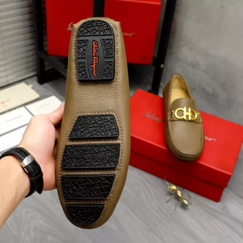Replica Salvatore Ferragamo Leather Shoes For Men #1373498 $82.00 USD for Wholesale