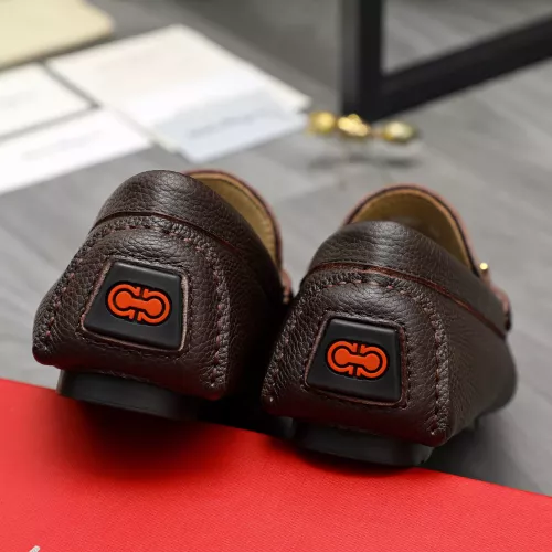 Replica Salvatore Ferragamo Leather Shoes For Men #1373499 $82.00 USD for Wholesale