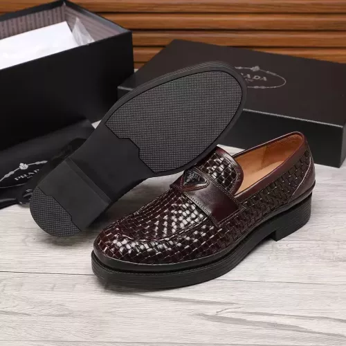 Replica Prada Leather Shoes For Men #1373521 $112.00 USD for Wholesale