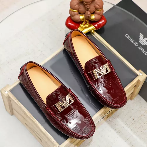 Armani Leather Shoes For Men #1373535 $72.00 USD, Wholesale Replica Armani Leather Shoes