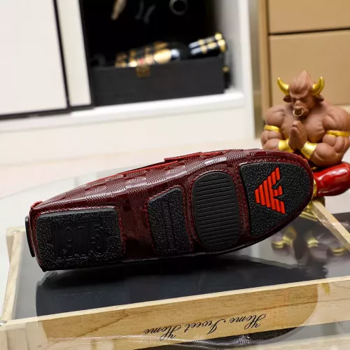 Replica Armani Leather Shoes For Men #1373535 $72.00 USD for Wholesale