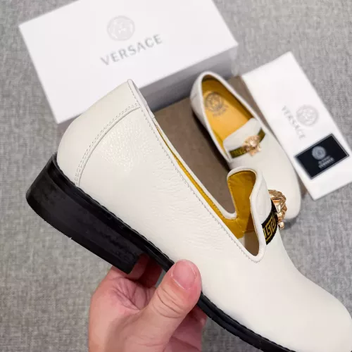 Replica Versace Leather Shoes For Men #1373553 $82.00 USD for Wholesale
