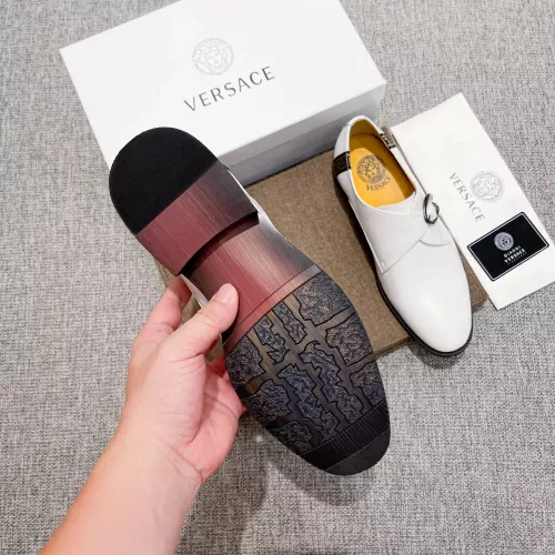 Replica Versace Leather Shoes For Men #1373555 $82.00 USD for Wholesale