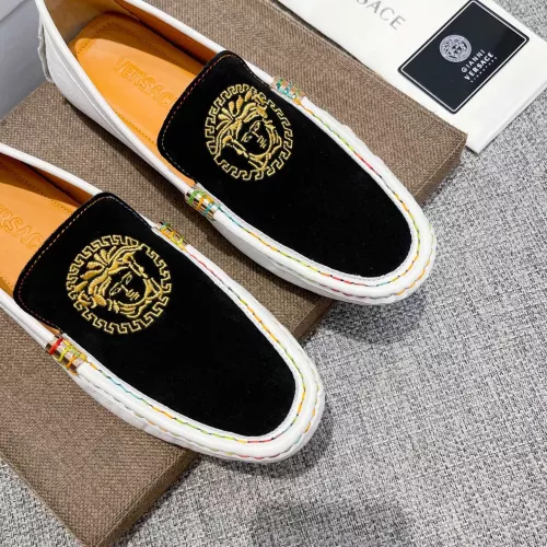 Replica Versace Leather Shoes For Men #1373577 $85.00 USD for Wholesale