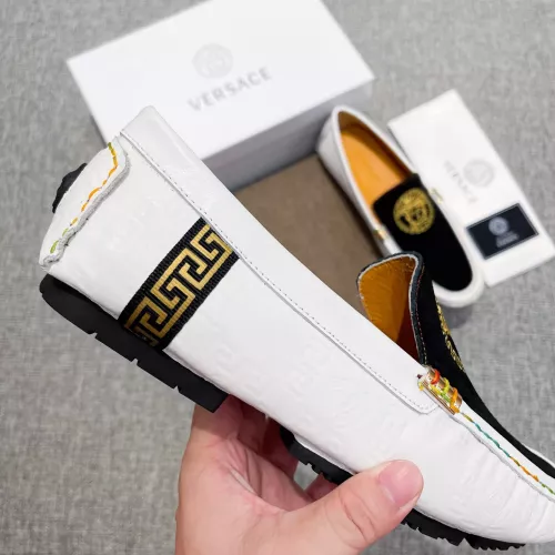 Replica Versace Leather Shoes For Men #1373577 $85.00 USD for Wholesale
