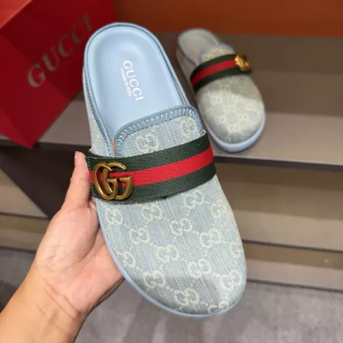 Replica Gucci Slippers For Men #1373650 $64.00 USD for Wholesale
