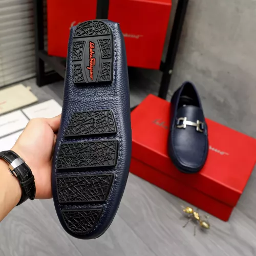 Replica Salvatore Ferragamo Leather Shoes For Men #1373657 $82.00 USD for Wholesale