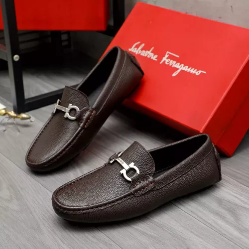 Salvatore Ferragamo Leather Shoes For Men #1373658 $82.00 USD, Wholesale Replica Salvatore Ferragamo Leather Shoes