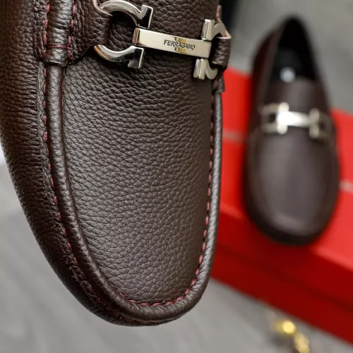 Replica Salvatore Ferragamo Leather Shoes For Men #1373658 $82.00 USD for Wholesale