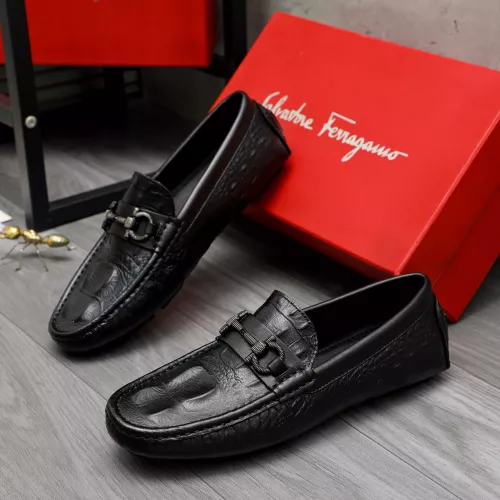 Salvatore Ferragamo Leather Shoes For Men #1373661 $82.00 USD, Wholesale Replica Salvatore Ferragamo Leather Shoes