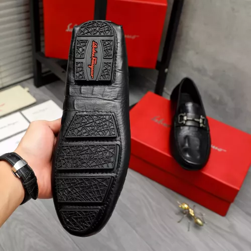 Replica Salvatore Ferragamo Leather Shoes For Men #1373661 $82.00 USD for Wholesale