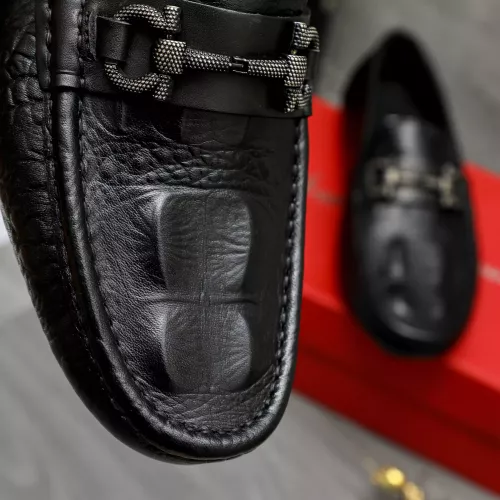 Replica Salvatore Ferragamo Leather Shoes For Men #1373661 $82.00 USD for Wholesale