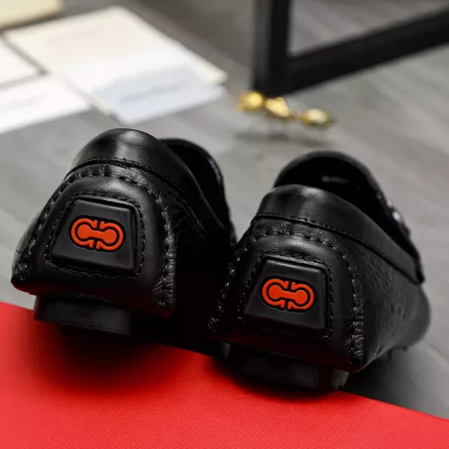 Replica Salvatore Ferragamo Leather Shoes For Men #1373661 $82.00 USD for Wholesale