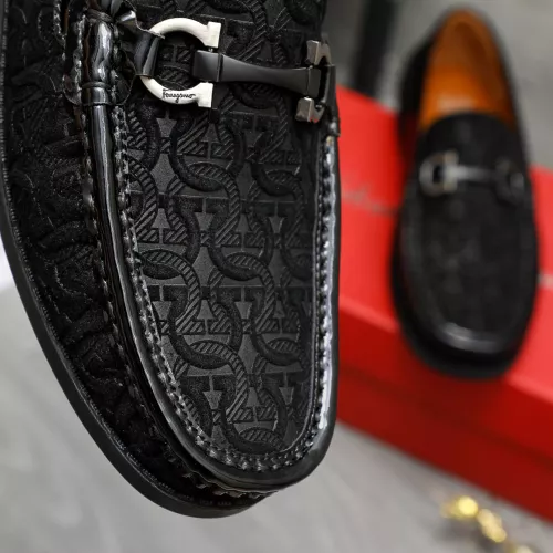 Replica Salvatore Ferragamo Leather Shoes For Men #1373662 $80.00 USD for Wholesale