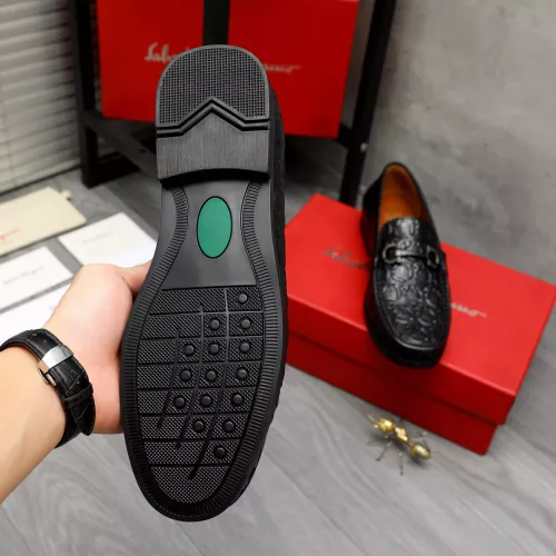 Replica Salvatore Ferragamo Leather Shoes For Men #1373663 $80.00 USD for Wholesale