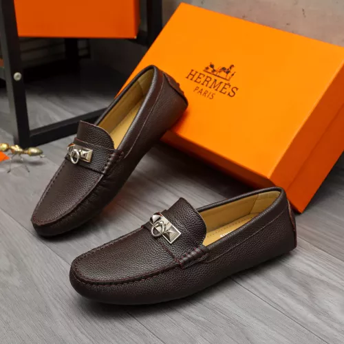 Hermes Leather Shoes For Men #1373667 $82.00 USD, Wholesale Replica Hermes Leather Shoes