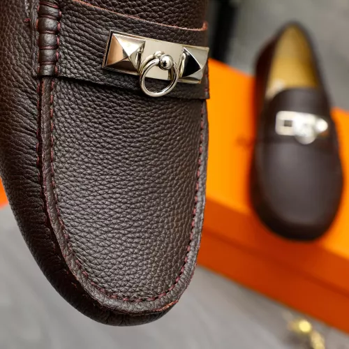 Replica Hermes Leather Shoes For Men #1373667 $82.00 USD for Wholesale