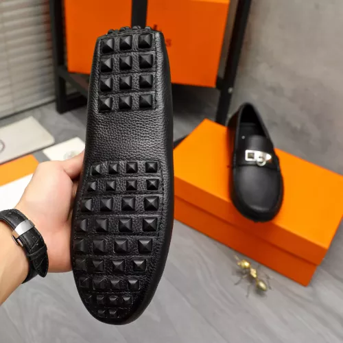 Replica Hermes Leather Shoes For Men #1373668 $82.00 USD for Wholesale