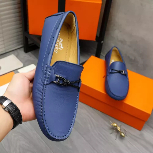 Replica Hermes Leather Shoes For Men #1373669 $82.00 USD for Wholesale